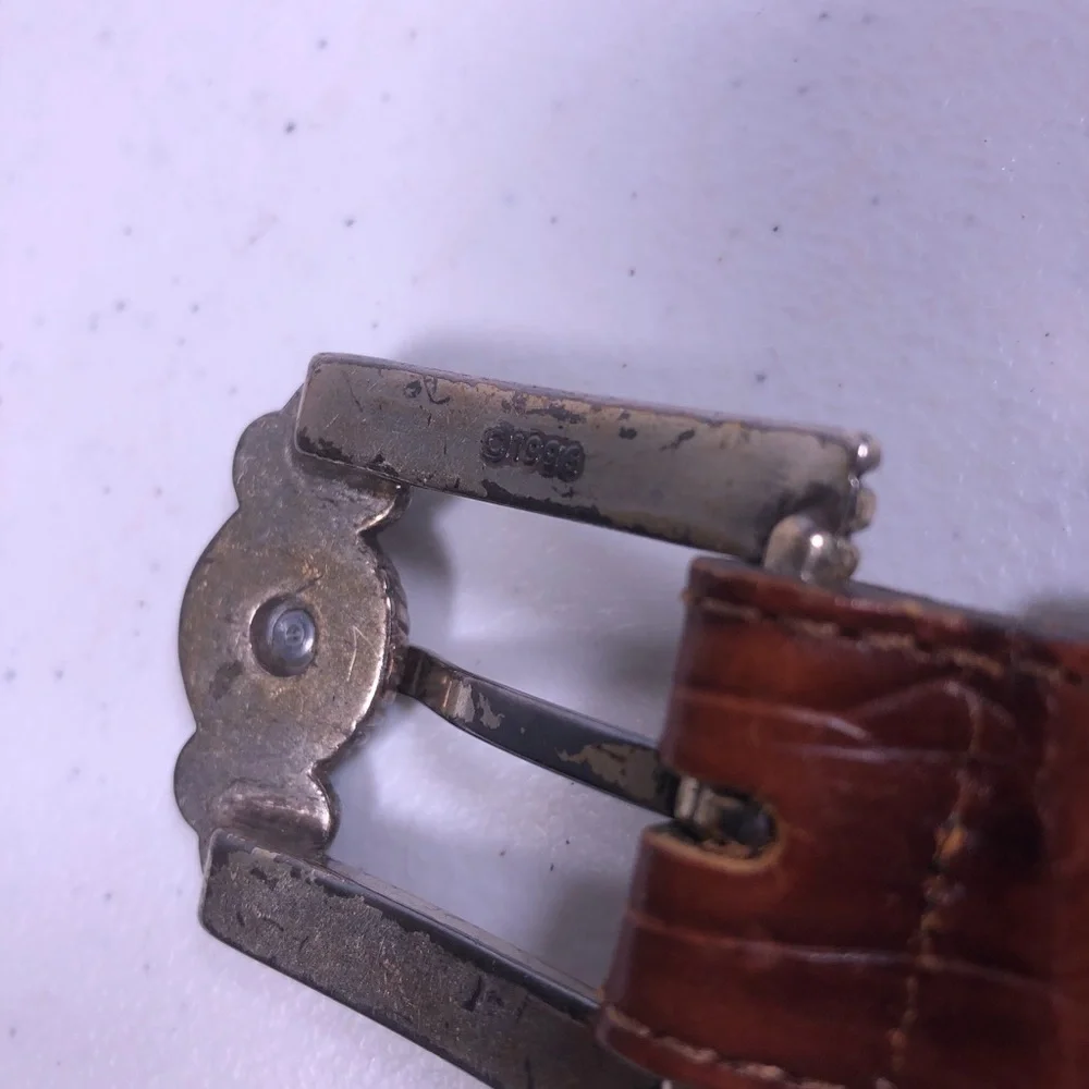 VINTAGE 1996 Brighton Museum Leather Belt - Picture 4 of 11